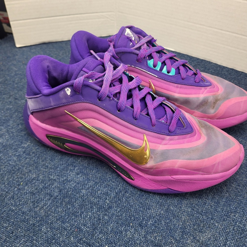 Nike A'One A'ja Wilson Unapologetic basketball shoe fierce purple Gold Womens 9